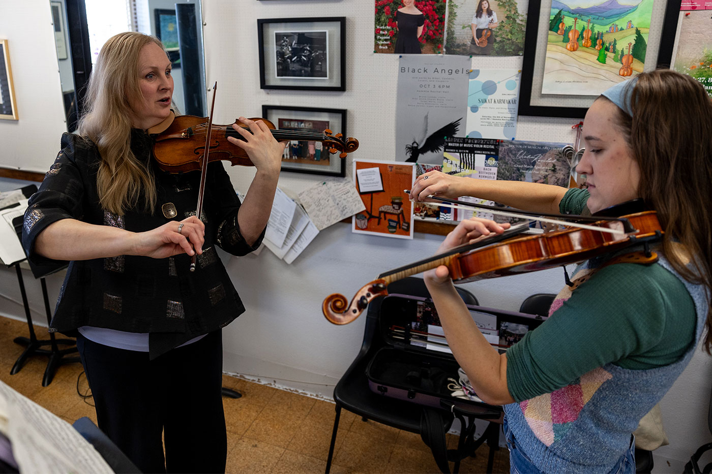 Annie Chalex Boyle with student