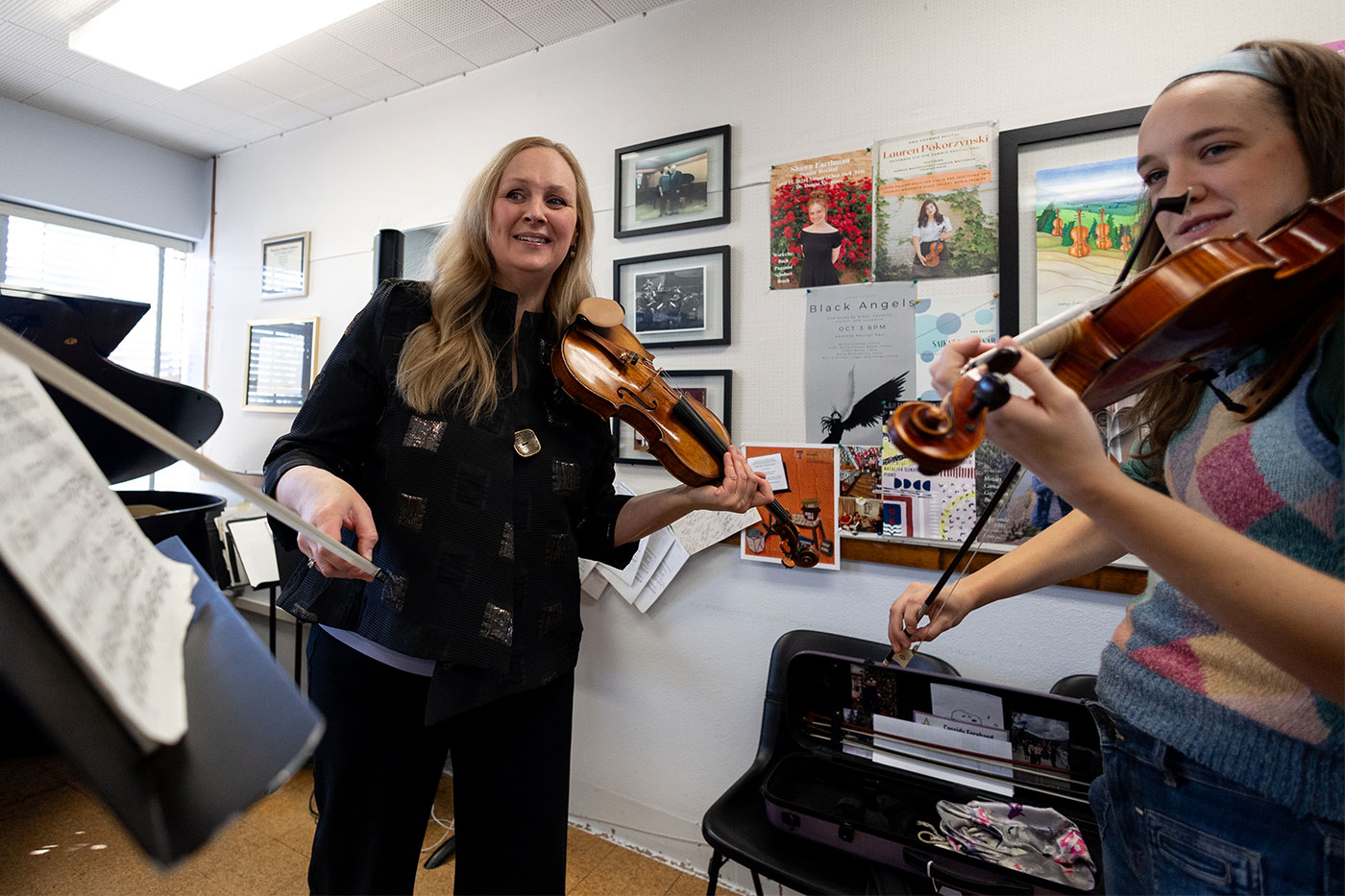 Annie Chalex Boyle with student