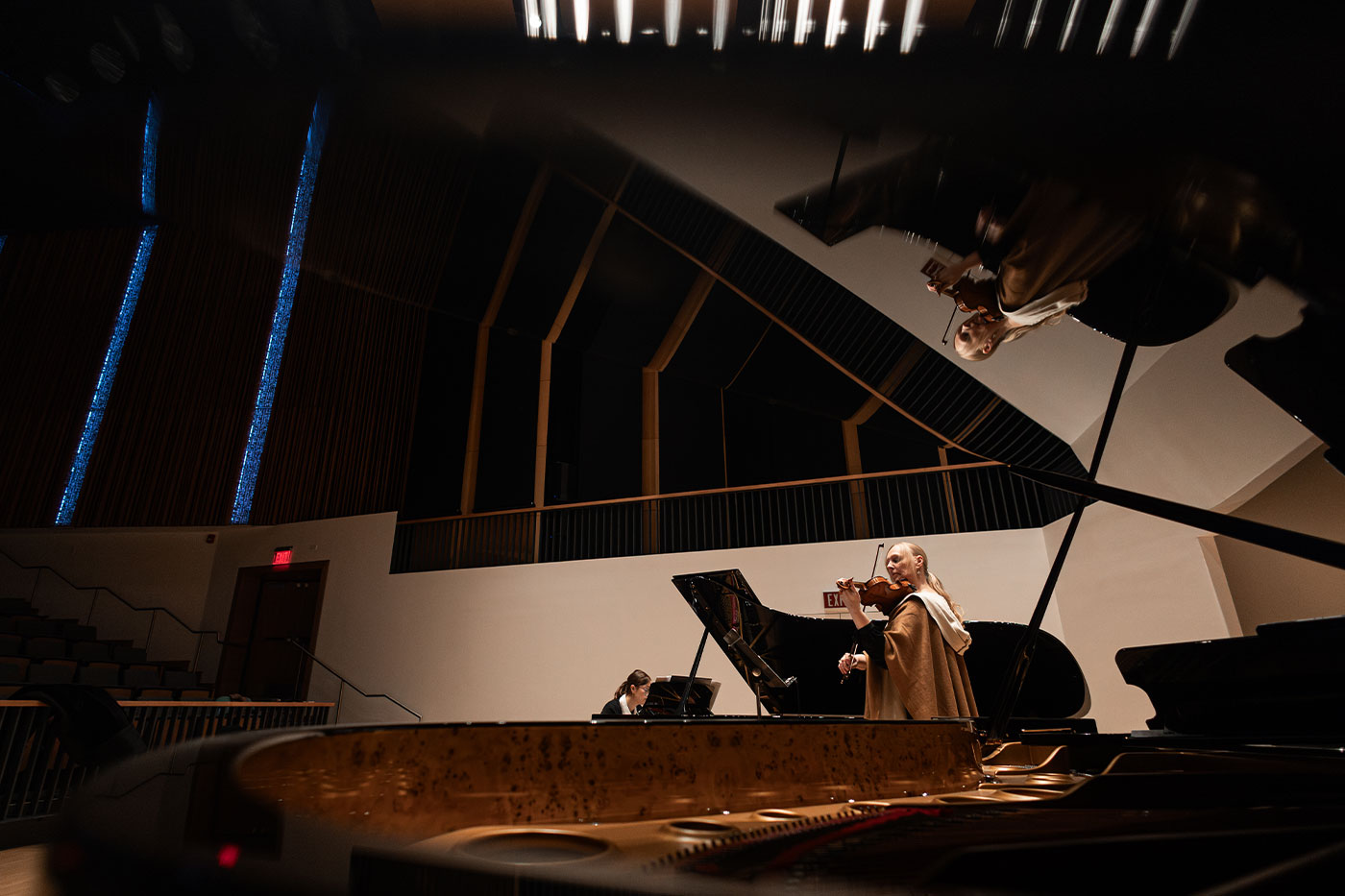 Annie Chalex Boyle with violin