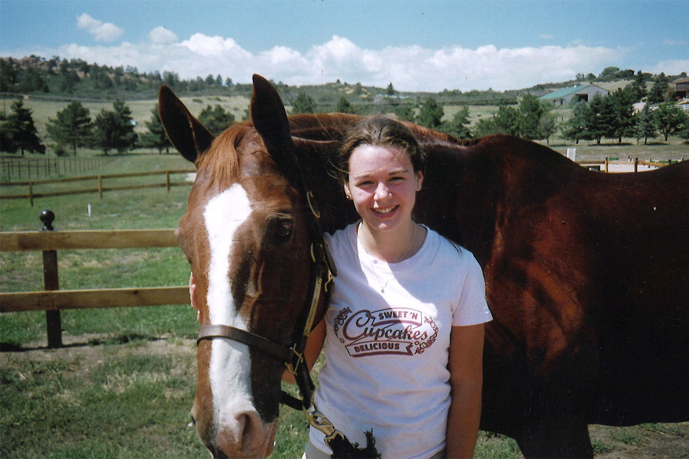 Megan Sprague with a horse