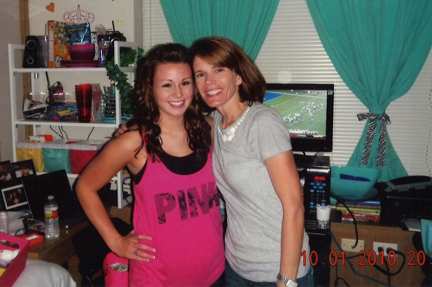 Megan Sprague with her mom