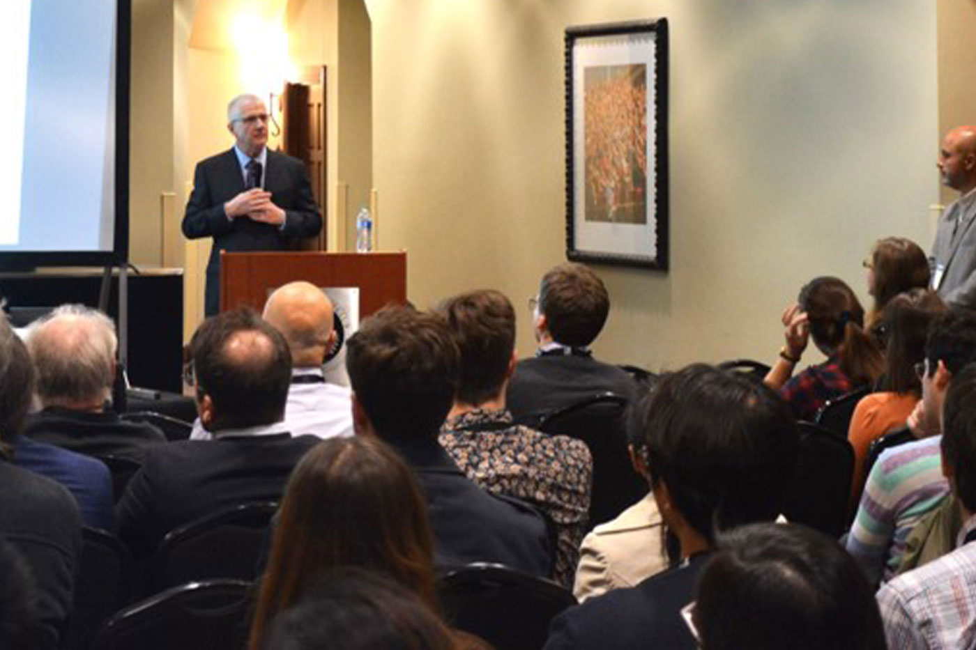 Provost-welcoming-attendees-Midwest-Macro-Conference