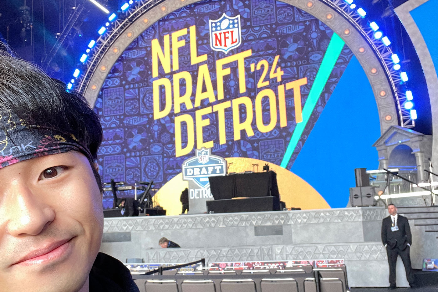 Jay at NFL Draft in Detroit