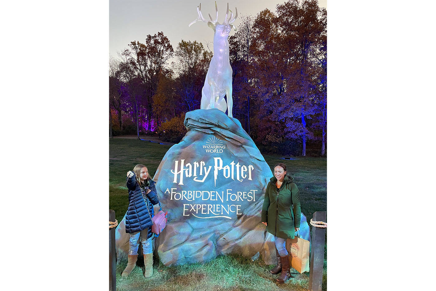 Daynne and Jennea visit the Harry Potter Forbidden Forest Experience in Leesburg, Va.  