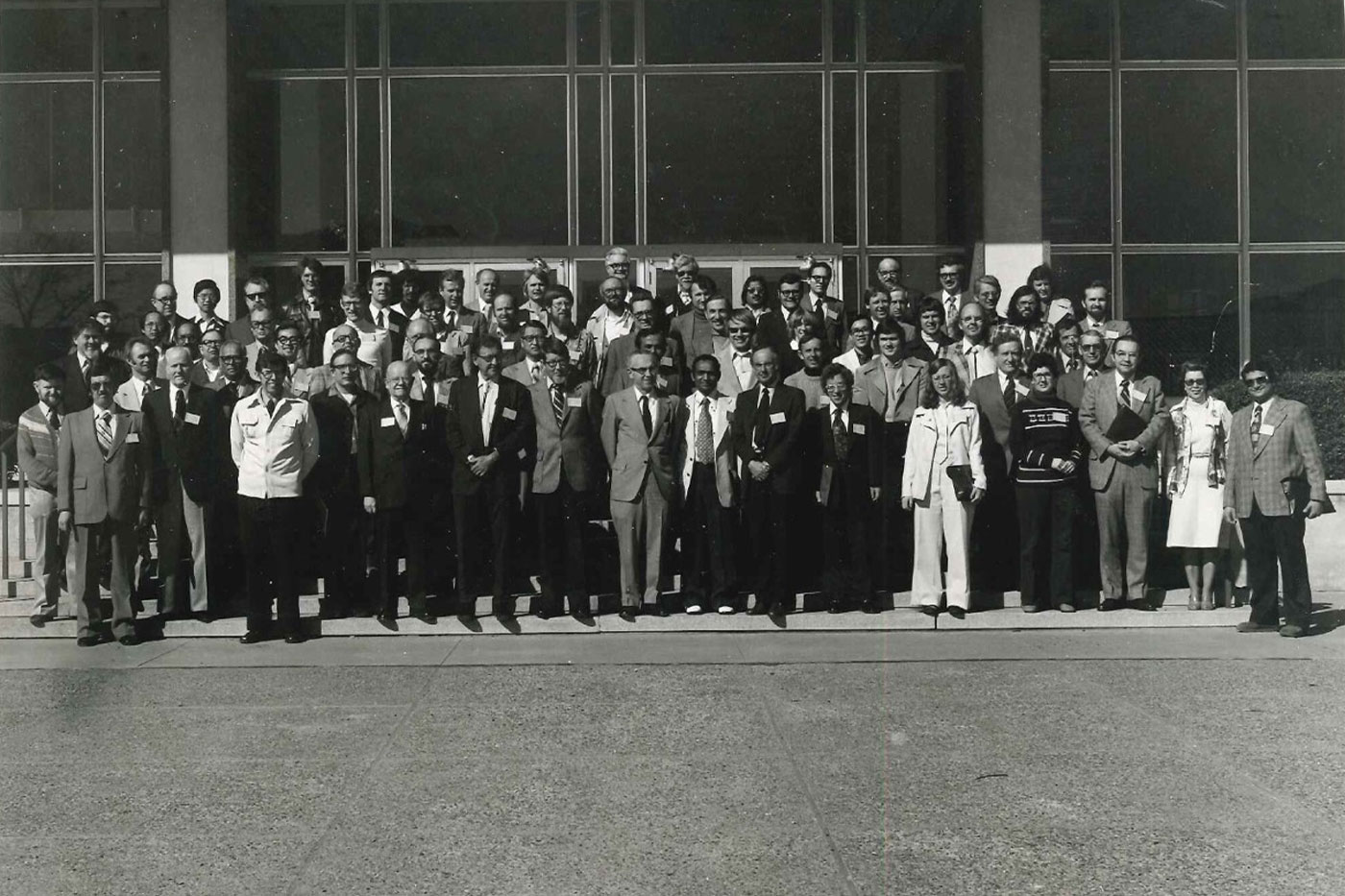 Participants at the International Symposium on Superheavy Elements, held in Lubbock on March 9-11, 1978, hosted by the Texas Tech and chaired by Dr. Lodhi.