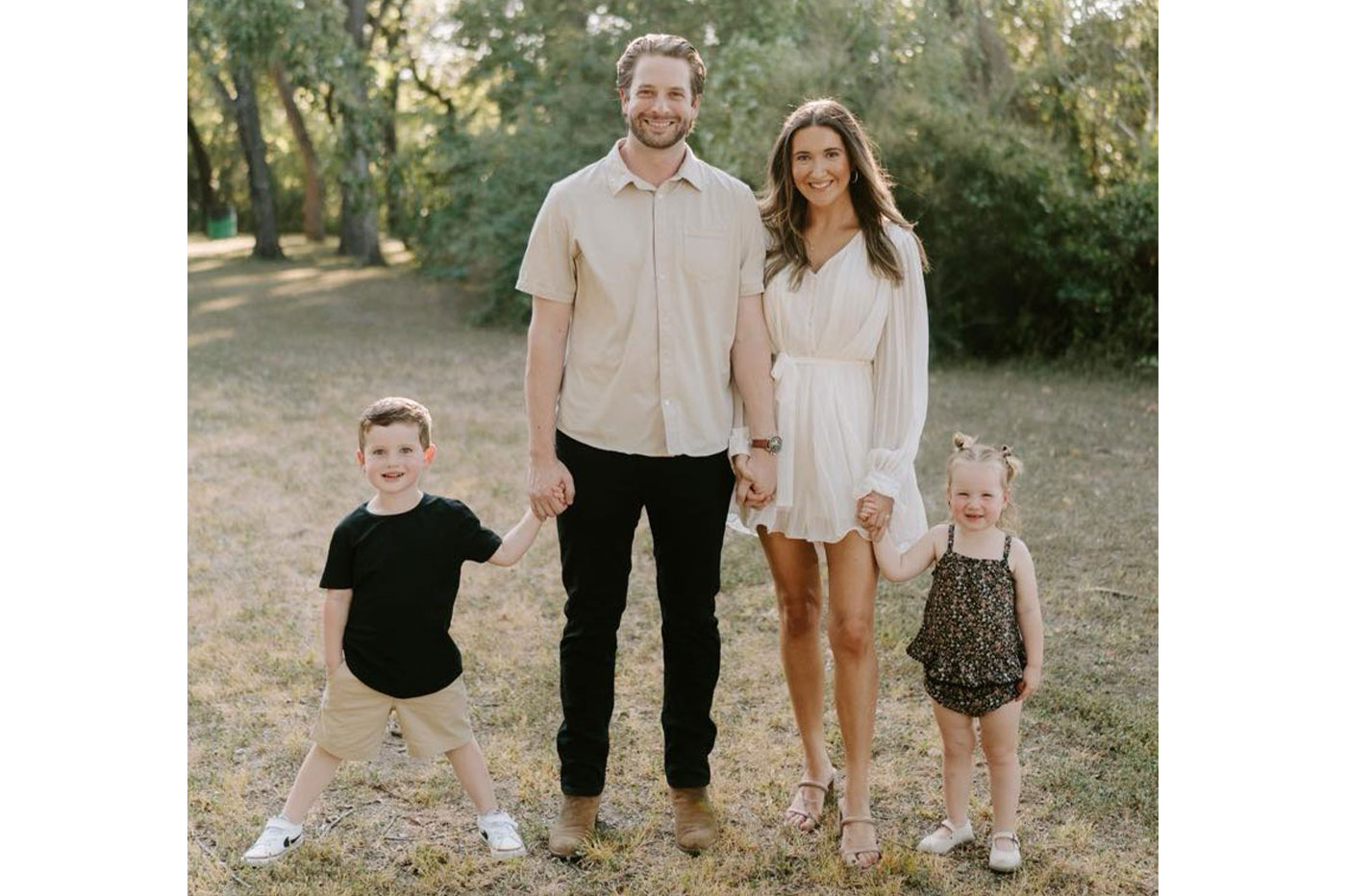 McLain and Tanner with Andrew and Tessa.