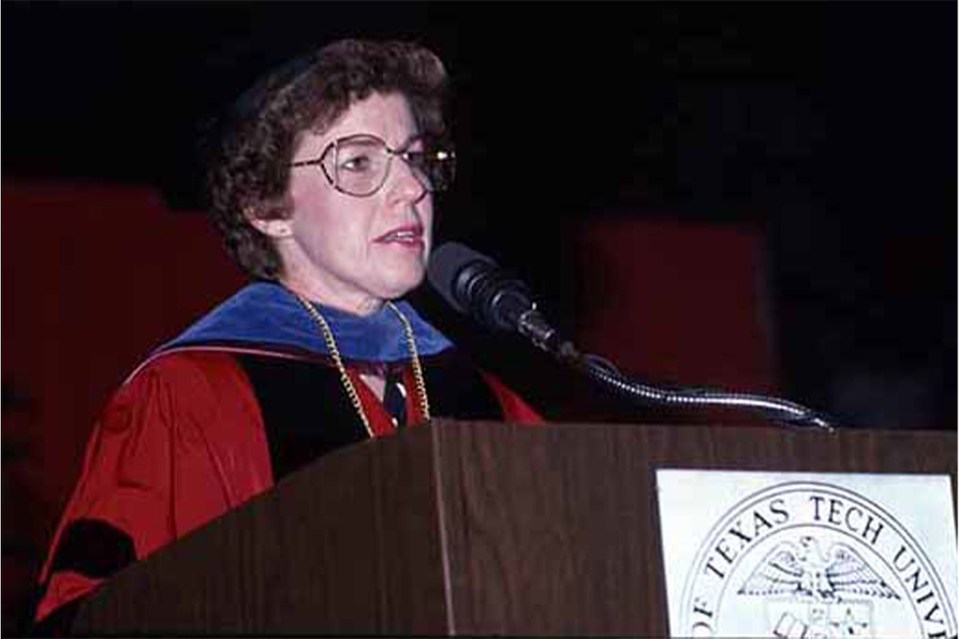 Haley in graduation dress. Image courtesy of the Southwest Collection/Special Collections Library.