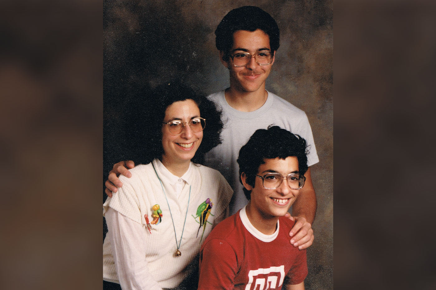 Mike, brother Scott and mom Ruth