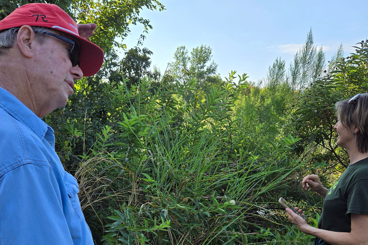 Texas Tech faculty and staff and distinguished alumni from the Department of Natural Resources Management toured the 7R Ranch with Murray Randle while initial research projects began. 