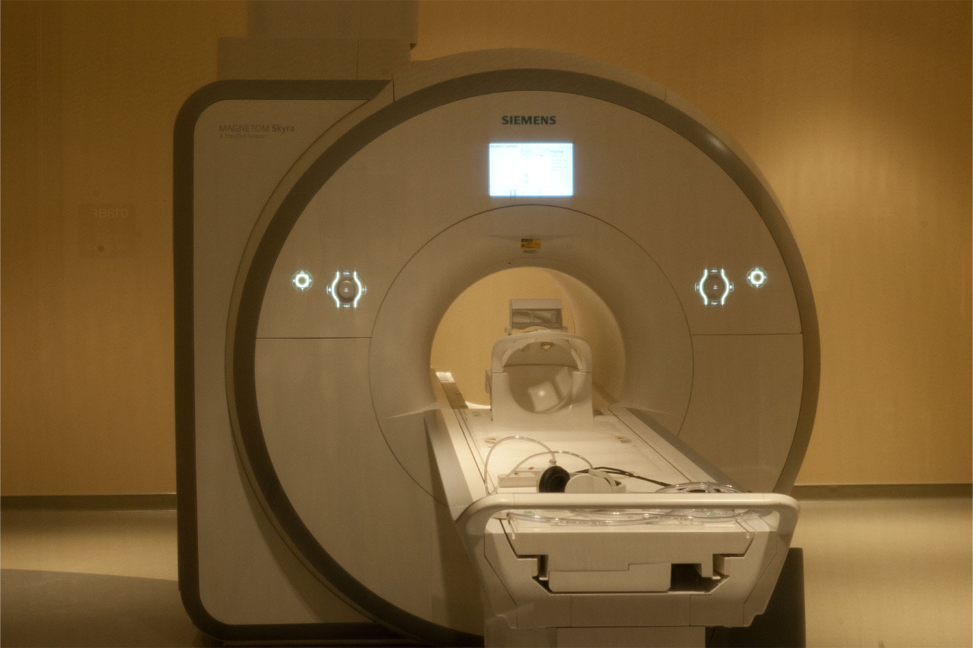 A glimpse of the MRI machine housed in the TTNI.  