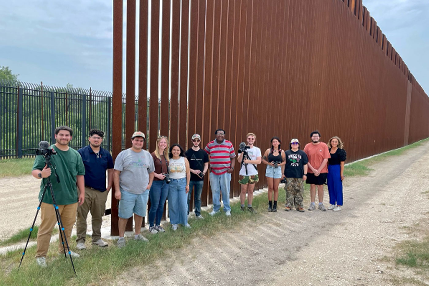 Students at the border. 