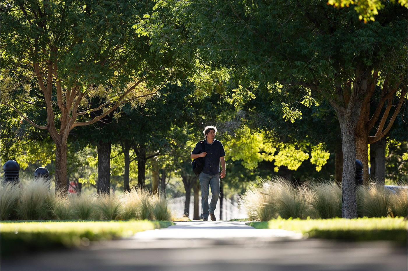 Student walking