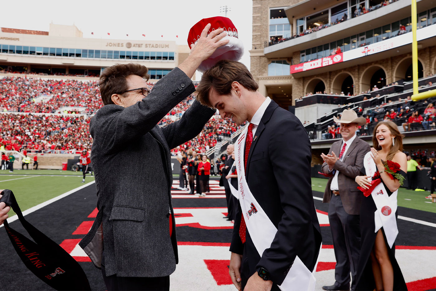 Crowning Homecoming King