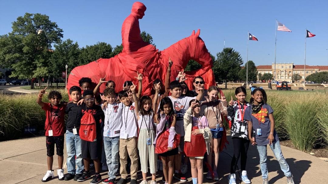 Texas Tech Students Share Support, Perspective with Elementary Students