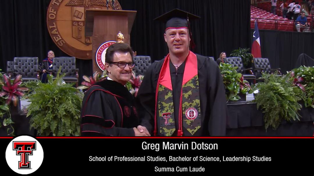 Purple Heart Veteran Earns Texas Tech Degree Despite Formidable Challenges Purple Heart Veteran Earns Texas Tech Degree Despite Formidable Challenges